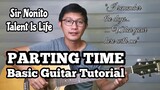 PARTING TIME |Basic Guitar Tutorial for Beginners (Tagalog)