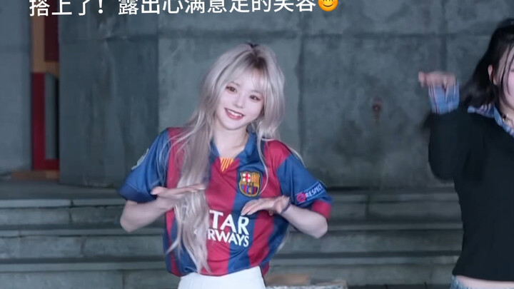 Senior sister is wearing a skirt and dancing in a skirt today!