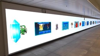 y2mate.com - Digital advertisement for Final Fantasy inside Shinjuku Station in