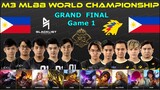 M3 GRAND FINAL GAME 1 - BLACKLIST Vs ONIC PH | M3 MLBB World Championship 2021
