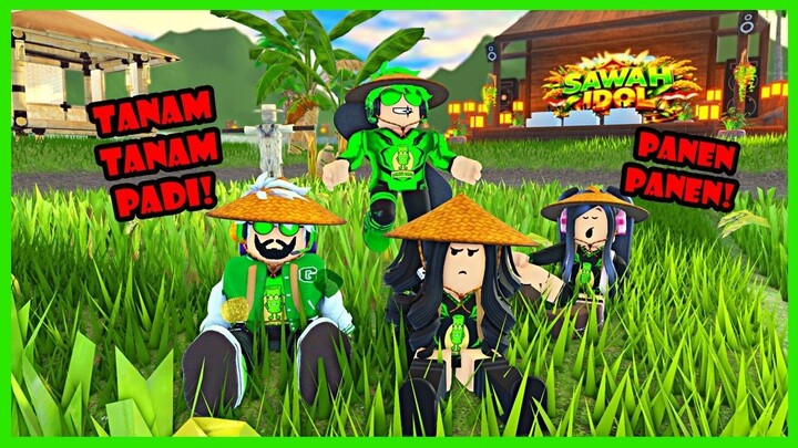 WOW! Suasana Perkampungan & Aku Jadi Petani Bercocok Tanam Di Sawah - Roblox Saw