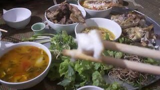 Gà giang lá chanh..cá nấu dấm. Ngon tuyệt vời