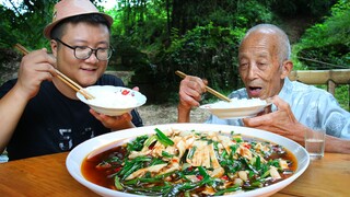 A Creative Dish : Stir-fired Red Lane with Chinese Chives