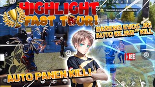 HIGHLIGHT + MIC CHECK ANAK-ANAK EVOS JR! 1 MATCH TOSON 2 MATCH BOOYAHH! AUTO PANEN KILL DI FAST TOUR