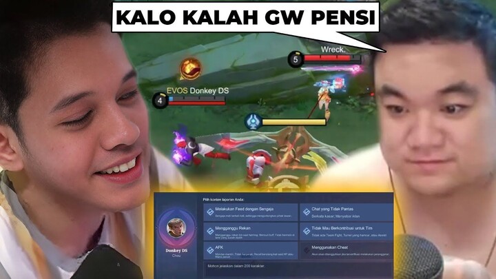 Challenge Donkey Kalau Kalah Pensi Mobile Legends!! - Mobile Legends