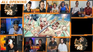 DR STONE ALL OPENING 1-3 || REACTION MASHUP