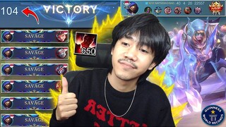 REKOR TERBARU ALDOUS MARKOCOP 100 KILL + PESTA SAVAGE DALAM 1 MATCH - Mobile legends