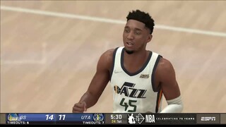 NBA2K22 FULL GAME HIGHLIGHTS I WARRIORS at JAZZ  I NBA Regular Season I February 9, 2022