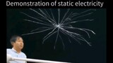 Demonstration of static electricity