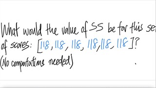 What would the value of SS be for his set of scores [118,118,118,118,118,118]?