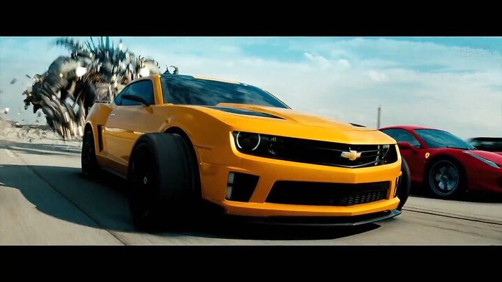 Transformers Dark of the Moon -2011- - Freeway Chase - Only Action -4K-