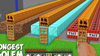 อะไรอยู่ใน GOLEM HOUSE ที่ยาวที่สุดใน Minecraft นี้ บ้านใหม่ยาว !