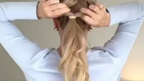Voluminous Ponytail Hack with Heatless Curls! ✨