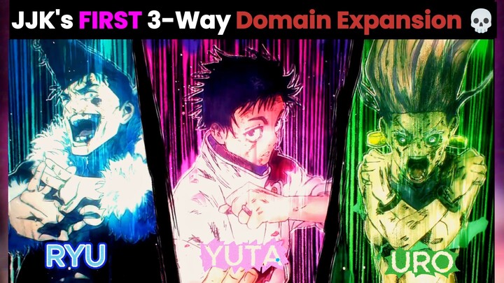 Uro & Ryu vs Yuta — 3-Way Domain Expansion FIRST TIME EVER! 🔥 JJK