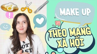 Thử makeup từ Tiktok , Instagram , Youtube - MAKEUP CHALLENGE