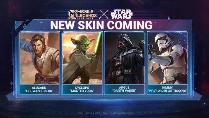 New Skin Preview | MLBB X STAR WARS Skins | Mobile Legends: Bang Bang