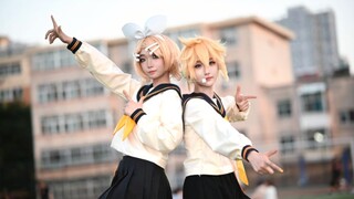 在学校的音乐节跳双子版的《MORE！JUMP！MORE！》，元气狠狠报表啦！！！