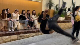 才艺展示 街舞空翻秀起来 bboy浩然