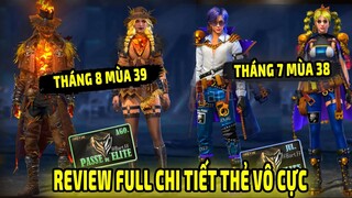 Review Full Chi Tiết Thẻ Vô Cực Tiếp Theo + Thẻ Vô Cực Tháng 8 TVC Mùa 38 TVC Mùa 39 || Free Fire