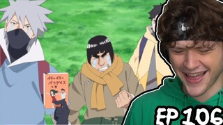 MIRAI, KAKASHI, and GUY GO ON A MISSION! || Boruto REACTION: Episode 106