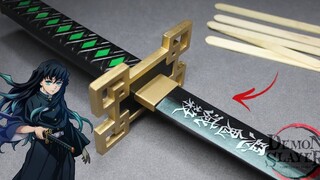 【收藏夹系列】如何用雪糕棒做出时透无一郎的日轮刀？