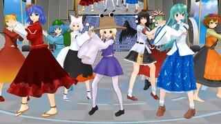 【東方MMD】風神緑メンバーでponponpon