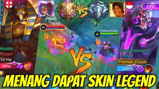 NANTANG ORANG GAK DI KENAL BY 1 ! MENANG DAPAT SKIN LEGEND, NYAMAR JADI GEMBEL DI MOBILE LEGENDS