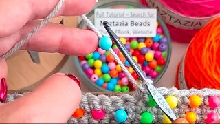 How to Crochet with Beads #shorts -  (1080p, h264)