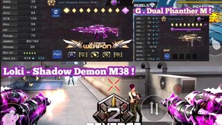 Crisis Action : Topup $99.99 + G.Dual Phanther Up To0 M + Review Weapon Loki - Shadow Demon M38