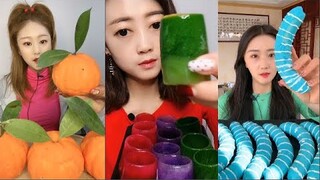 Thánh Ăn Đá Ăn Đá Lạnh Màu Sắc Hình Dạng Bất Thường Thú Vị - ASMR Ice Crunchy Eating sound#200