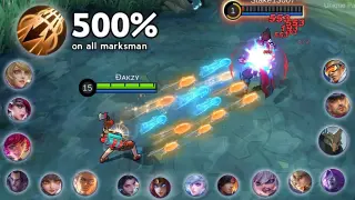 500% Inspire attack speed experiment on all Marksman
