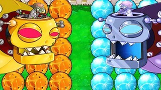 Plant ICE vs Fire vs Dr. Zomboss Epic Hack PvZ