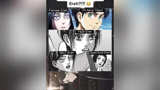 AttackOnTitan aot anime eren erenyeager erenjaeger animememe AFairShotWithBlock GameTok fyp almight