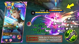 FINALLY BEST ITEM FOR KARINA EVER!! (easy oneshot) - Mobile Legends