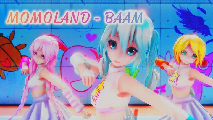 【MMD】MOMOLAND (모모랜드) - 'BAAM' // Miku  x Luka x Rin //