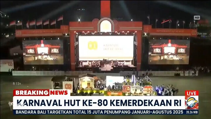 Breaking News: Karnaval HUT Ke-80 Kemerdekaan RI (Metro TV) 17/8/2025