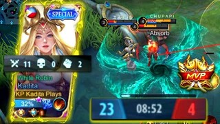 KADITA NEXT LEVEL!! 🔥 9 MINUTES END! | TOP GLOBAL KADITA GAMEPLAY