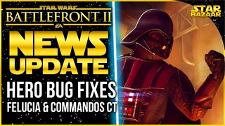 Hero Bug Fixes and Skins! Halloween Content? Felucia And Commandos | Star Wars Battlefront 2 Update