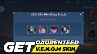 HOW TO GET GAURENTEED FREE VENOM SKIN | VENOM SKIN EVENT | MOBILE LEGENDS