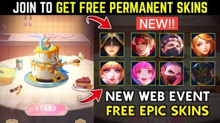 MLBB 5th Anniversary Web Event, Claim Free Epic Skins | Mobile Legends