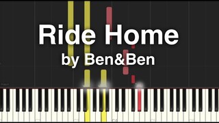 Ride Home by Ben&Ben Easy Synthesia Piano Tutorial with sheet music