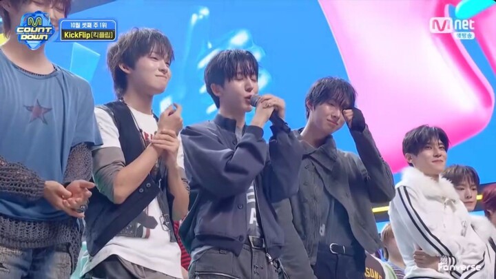 KICKFLIP "KICK OFF THE WALL" SECOND WIN ON M COUNTDOWN+ ENCORE 🏆🏆🎉💙🧱