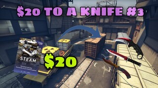 GETTING RICH WITH TRADE UPS #3 | $20 TO A KNIFE CSGO TRADE-UPS