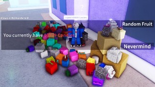 Buying (100+ FRUITS) from Devil Fruit Cousin and GIVEAWAY in Blox Fruits