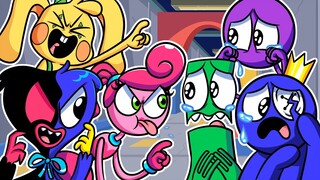 BLUE Vs HUGGY WUGGY!? 🎤 FNF Rainbow Friends Vs Poppy Playtime Animation