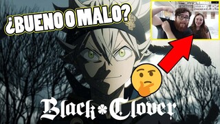 😱 MI PRIMA REACCIONA *POR PRIMERA VEZ* AL OPENING DE BLACK CLOVER