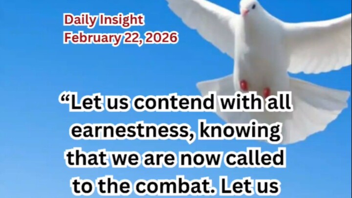 Daily Insight February 22, 2026 #faith #saint #insight