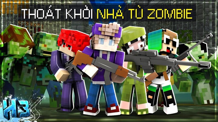 NoobTeam Thử Thách THOÁT KHỎI NHÀ TÙ Trong TẬN THẾ ZOMBIE Free Fire Minecraft!! | #25 - MINI GAME