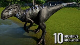 Jurassic World Evolution - 10 Indominus vs 10 Indoraptor (1080p 60FPS)
