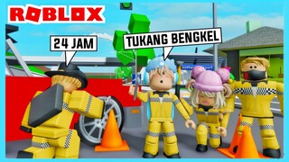 24 Jam Jadi Tukang Bengkel Lucu Di Roblox Brookhaven ft @Shasyaalala